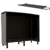 Vedställ 120×36×99 cm med bärväska & 600D vattenavvisande överdrag, svart
