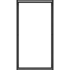 Vedställ & vedkorgar - Living Vedställ matt svart 80x28x154 cm stål