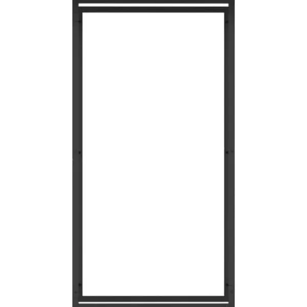 Vedställ & vedkorgar - Living Vedställ matt svart 80x28x154 cm stål