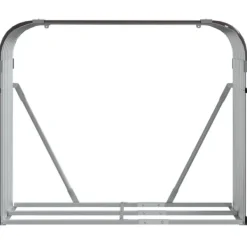 vidaXL Vedställ brun 120x45x100 cm galvaniserat stål