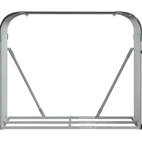 vidaXL Vedställ brun 120x45x100 cm galvaniserat stål