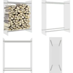 Vedställ genomskinlig 80x35x100 cm härdat glas - Vedställ - Ved Ställ - Home & Living