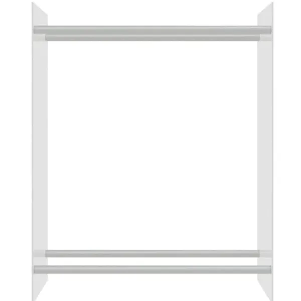 Vedställ genomskinlig 80x35x100 cm härdat glas - Vedställ - Ved Ställ - Home & Living