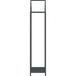Vedställ i kallvalsat stål - Elegant vedförvaring | Färg: Antracit | Storlek: 40x25x120 cm