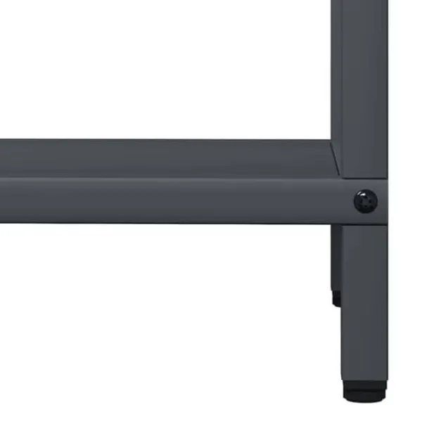 Vedställ i kallvalsat stål - Elegant vedförvaring | Färg: Antracit | Storlek: 40x25x120 cm