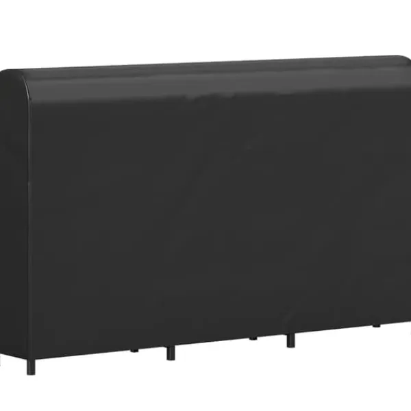 Vedställ i metall 199 × 30 × 121 cm – 0,6 m³ med vattentätt överdrag, upp till 300 kg