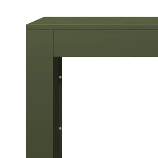 Outlet Vedställ i stål för vedförvaring - Slitstarkt och väderbeständigt | Färg: Grön | Storlek: 100x40x60 cm Tillbehör Till Vedeldade Kaminer & Öppna Spisar