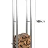 Hot Vedställ Keri Wall 25x60x100 cm 25 x 60 x 100 cm Tillbehör Till Vedeldade Kaminer & Öppna Spisar