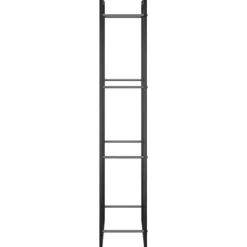 vidaXL Vedställ matt svart 50x28x132 cm stål