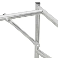 Sale Vedställ med regnskydd - Hållbar vedförvaring | Färg: Galvaniserat stål | Storlek: 100,5x40,5x110,5 cm Tillbehör Till Vedeldade Kaminer & Öppna Spisar