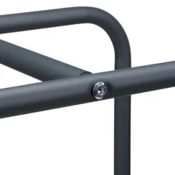 Vedställ, Metall, 100x40x25 cm, Antracit Tillbehör Till Vedeldade Kaminer & Öppna Spisar