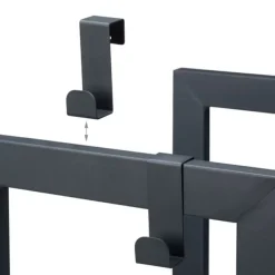 New Vedställ, 2-nivåer, 100x40x30 cm, Antracit Tillbehör Till Vedeldade Kaminer & Öppna Spisar