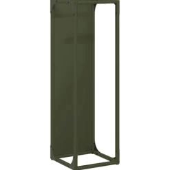vidaXL Vedställ olivgrön 25x25x80 cm kallvalsat stål
