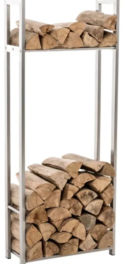 Sale Vedställ Snow 100x40x25 25 x 40 x 100 cm Tillbehör Till Vedeldade Kaminer & Öppna Spisar