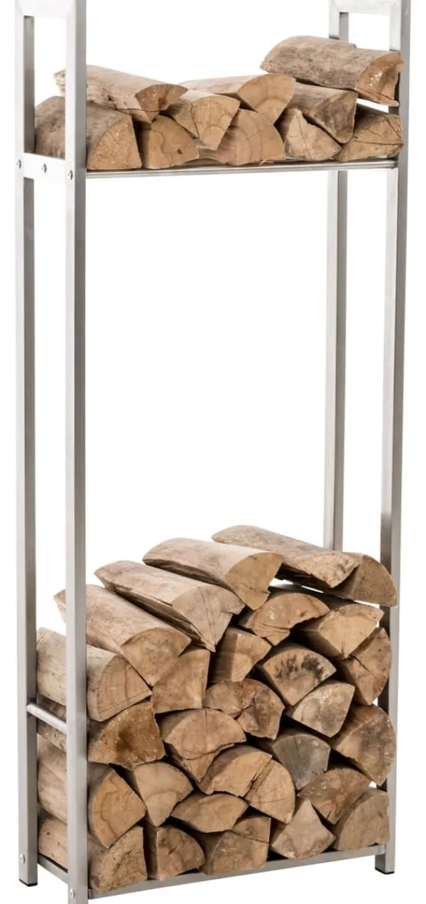 Sale Vedställ Snow 100x40x25 25 x 40 x 100 cm Tillbehör Till Vedeldade Kaminer & Öppna Spisar