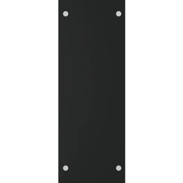 Hot Vedställ svart 40x35x100 cm härdat glas Tillbehör Till Vedeldade Kaminer & Öppna Spisar