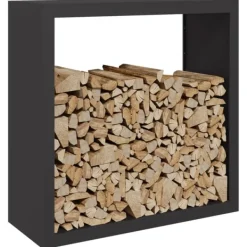 vidaXL Vedställ svart 100x40x100 cm stål