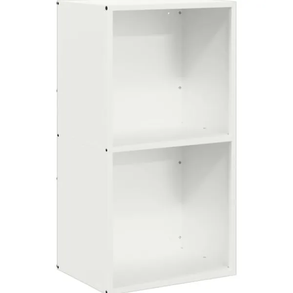 vidaXL Vedställ vit 40x30x75 cm kallvalsat stål
