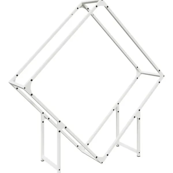 Best Vedställ vit 100x25x100 cm kallvalsat stål Tillbehör Till Vedeldade Kaminer & Öppna Spisar