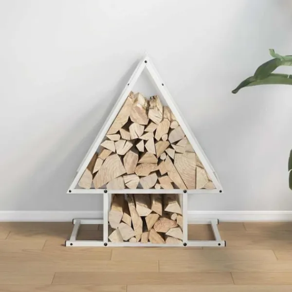 vidaXL Vedställ vit 50x25x60 cm kallvalsat stål