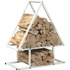 vidaXL Vedställ vit 50x25x60 cm kallvalsat stål