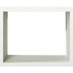 Outlet Vedställ vit 100x40x80 cm stål Tillbehör Till Vedeldade Kaminer & Öppna Spisar