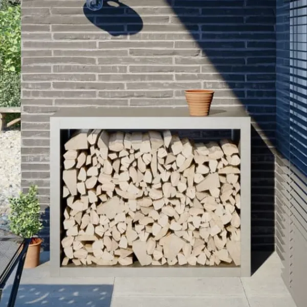 vidaXL Vedställ 100x40x80 cm rostfritt stål