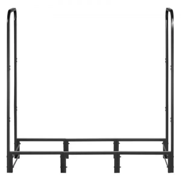 Outlet Vedställ, 122x32x118 cm, Svart, Metall, Utomhusförvaring Tillbehör Till Vedeldade Kaminer & Öppna Spisar