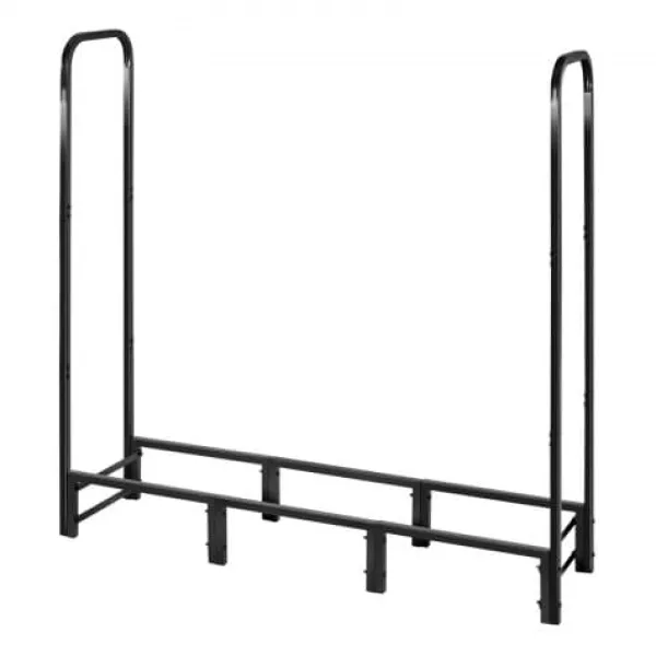 Outlet Vedställ, 122x32x118 cm, Svart, Metall, Utomhusförvaring Tillbehör Till Vedeldade Kaminer & Öppna Spisar