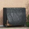 Clearance Vedställsskydd Enfärgad Svart 61 x 122 x 106 cm tyg Tillbehör Till Vedeldade Kaminer & Öppna Spisar