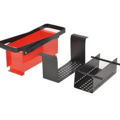Online Verktyg för öppna spisar - Living Brikettpress i stål för papper 34x14x14 cm svart och röd Tillbehör Till Vedeldade Kaminer & Öppna Spisar