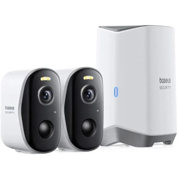 Outlet Övervakningskamera - BASEUS - N1 Plus - 2K - 16 GB - Nattvision - IP67 Säkerhetsmonitorer & Videokameror