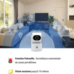 Sale Övervakningskamera - KONYKS - CAMINI CARE 2 - Inomhus - Wifi med siren och videosamtalknapp Säkerhetsmonitorer & Videokameror