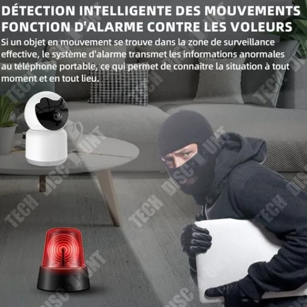 New Övervakningskamera - TD - 1080p HD - Infraröd nattvision - Utomhus Wifi - Snabb kryptering Säkerhetsmonitorer & Videokameror