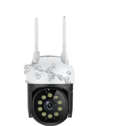 Övervakningskamera, 5MP upplösning, färg-nattseende,EU-kontakt, en WiFi-kamera utan kort