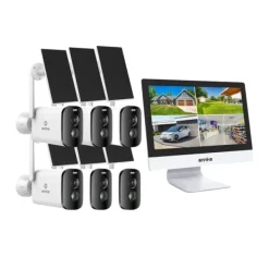 Övervakningskamera, 4MP Upplösning, Trådlös Drift,6PCS 81BL 5000mAh