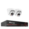 Clearance Övervakningskamerasystem, 4K-upplösning, Tvåvägsljud,4T, 8MP 8CH 2st Kamera Säkerhetsmonitorer & Videokameror