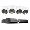 Övervakningskamerasystem, 3MP upplösning, PoE aktiverad,8CH NVR 4Pcs Kamera, 1T-a