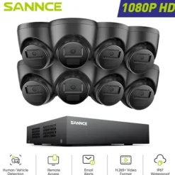 Sale Övervakningskamerasystem, 1080P-upplösning, Stöder flera kameratyper,Ingen-b, 8ST CAM-a Säkerhetsmonitorer & Videokameror