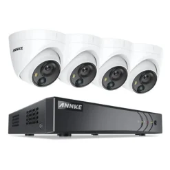 Sale Övervakningssystem, 5MP Ultra HD, 8 Kanaler,2T, 4Pcs Kamerakit Säkerhetsmonitorer & Videokameror