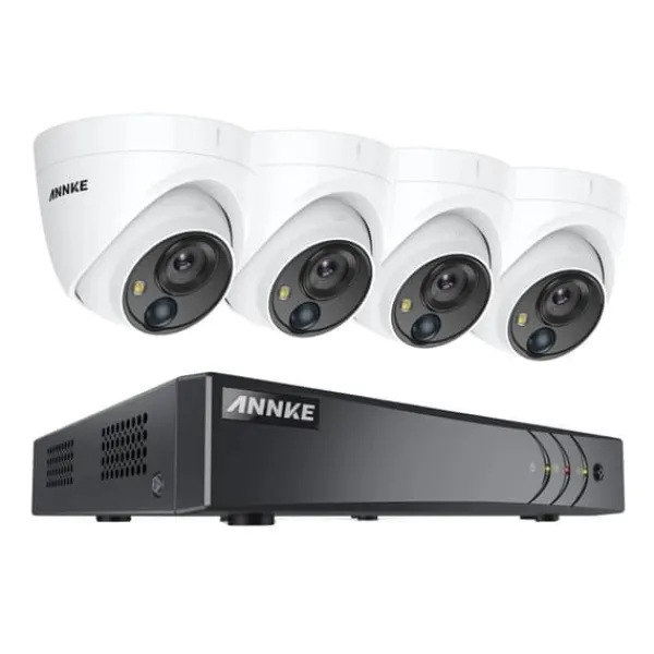 Övervakningssystem, 5MP Ultra HD, 8 Kanaler,1T, 4Pcs Kamerasatser Säkerhetsmonitorer & Videokameror
