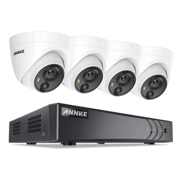 Övervakningssystem, 5MP Ultra HD, 8 Kanaler,1T, 4Pcs Kamerasatser Säkerhetsmonitorer & Videokameror