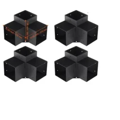 VEVOR Pergola Fäste Kit, Hållbar Stål Konstruktion, Enkel Solskyddsinstallation,4 st 6x6tum Valvbågar, Spaljéer, Bersåer & Pergolor