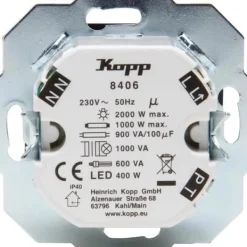 Väggbrytare Kopp INFRAcontrol.R180UP IP40 antracit