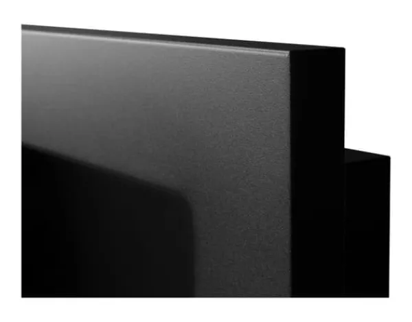Vägghängd biokamin med glas 65x40x12 cm Flamreglering Mattsvart Vedeldade Kaminer