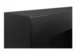 Vägghängd biokamin 65x40x12 cm Box Svart strukturmatt