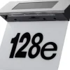 New Vägglampa Maclean LED solcellslampa med husnummer IP44 MCE423 Adresskyltar & Husnummer