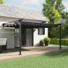 Discount Väggmonterad Gazebo Antracit Stål Valvbågar, Spaljéer, Bersåer & Pergolor