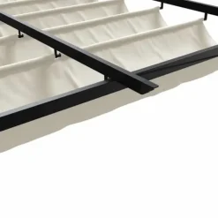 Väggmonterad Gazebo för Utomhusbruk - Utdragbart Solskydd | Färg: Kräm | Storlek: 3x4 m