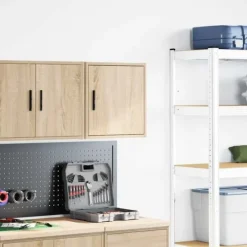 Clearance Väggskåp för garage i konstruerat trä - Förvaring i Sonoma-ek | Färg: Ek | Storlek: Standard Skjul, Garage & Carports